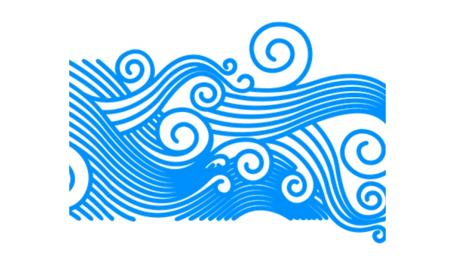 Clipart waves wawes. Wave clip art curly