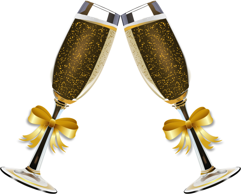 clipart wedding champagne glass