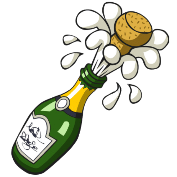 explosion clipart champagne