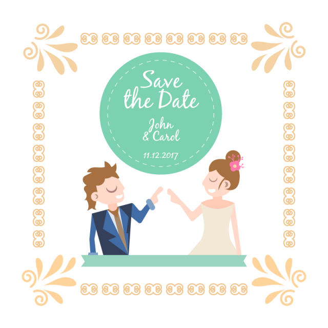 Cute couple wedding png. Invitation clipart text