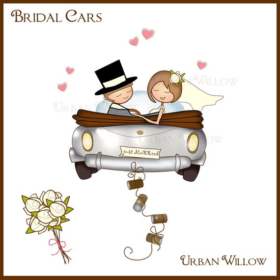 clipart wedding just married