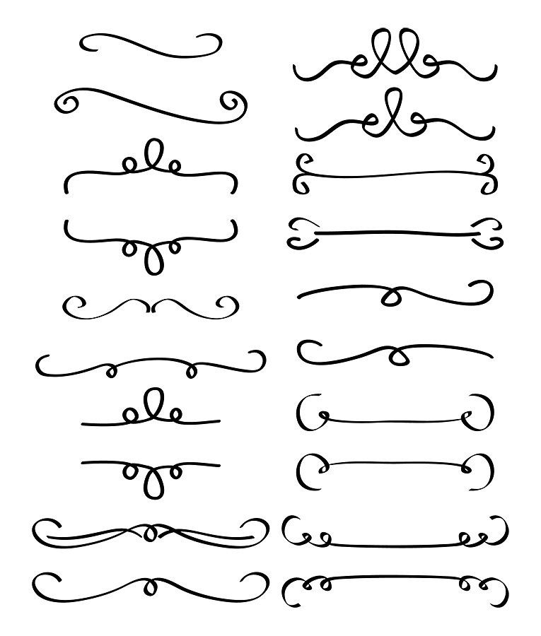 Flourish clipart section divider.  simple dividers including