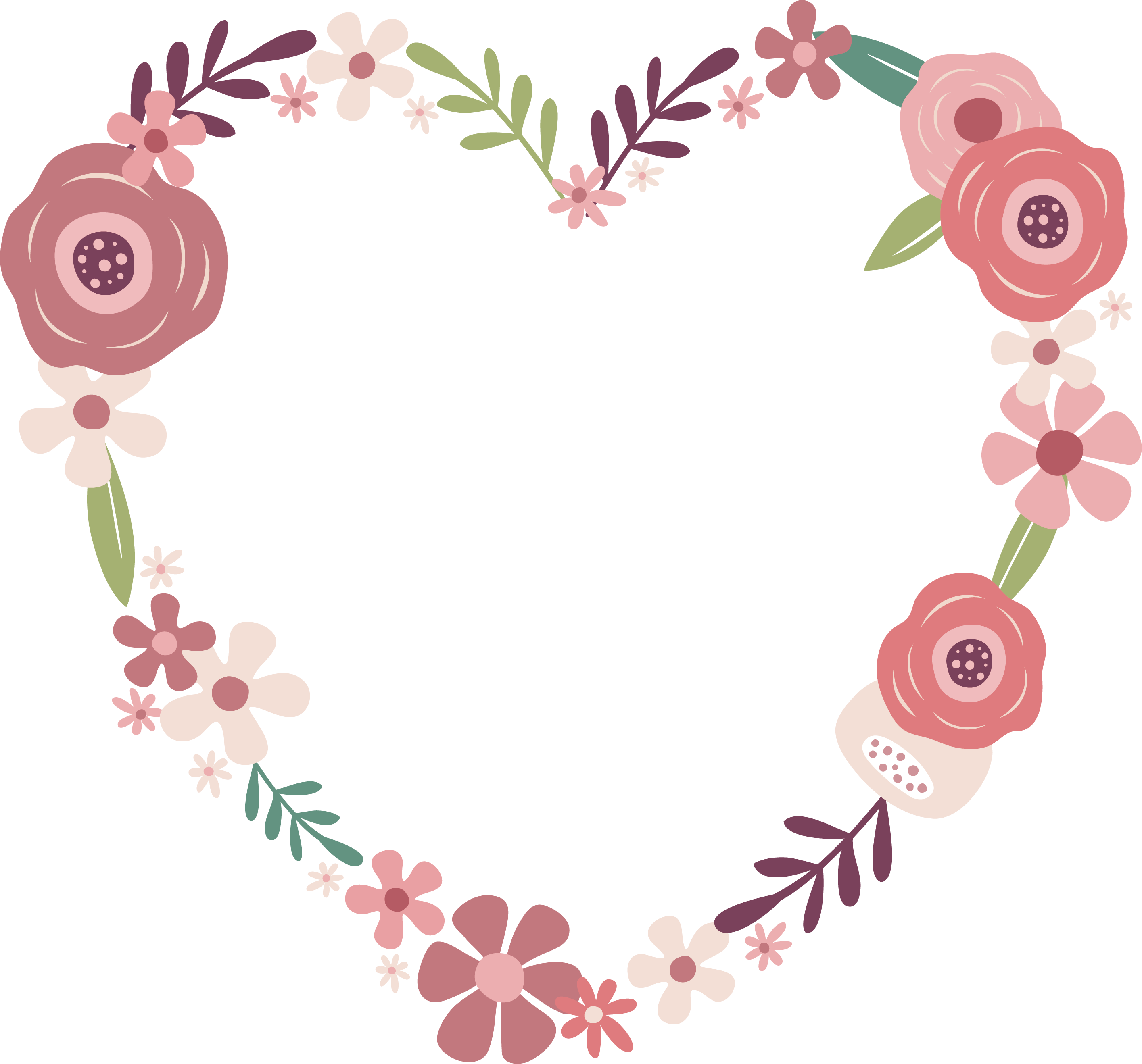 clipart wedding two heart