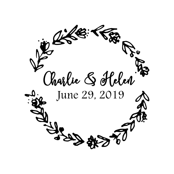 . Clipart wedding wreath
