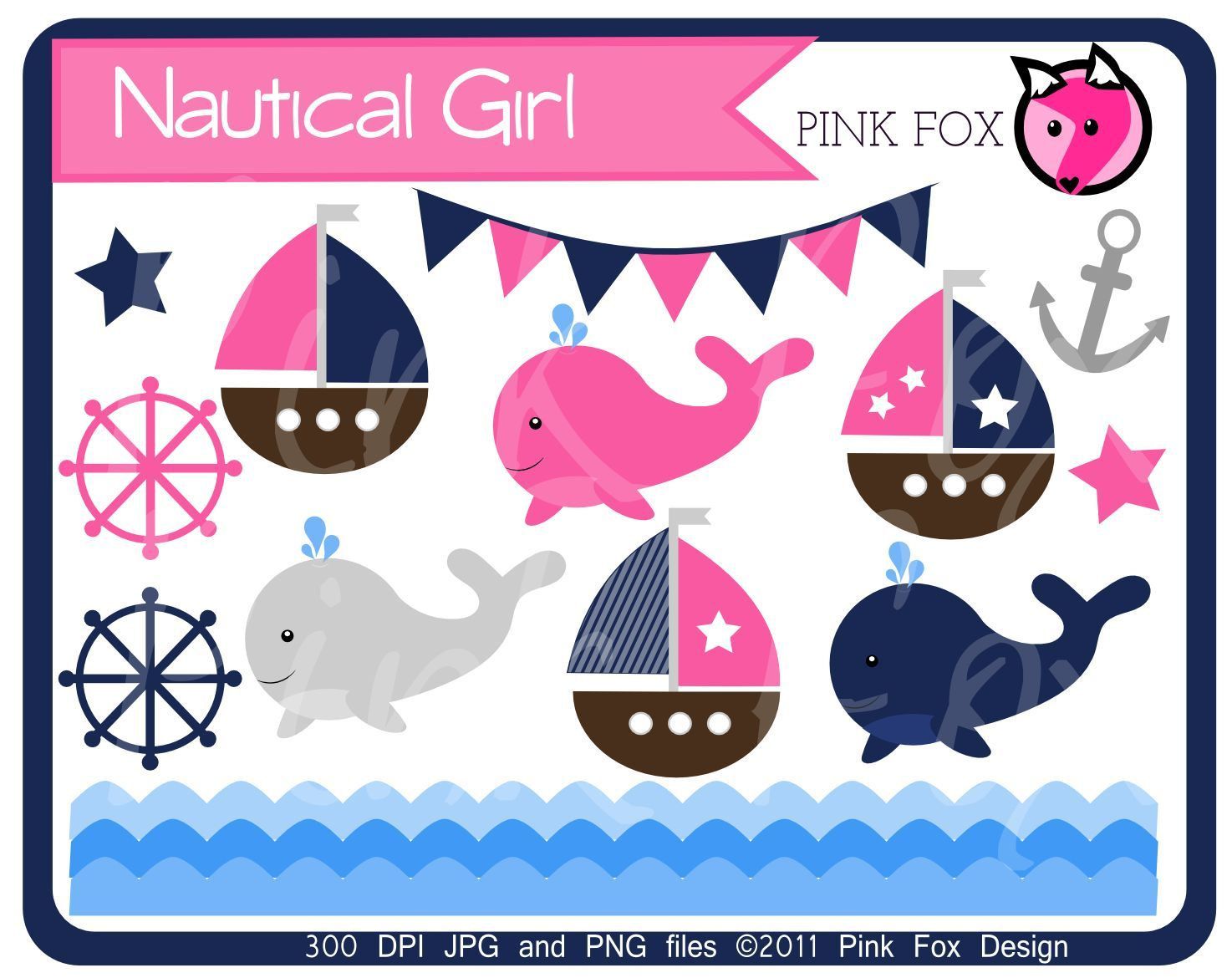 clipart whale baby girl