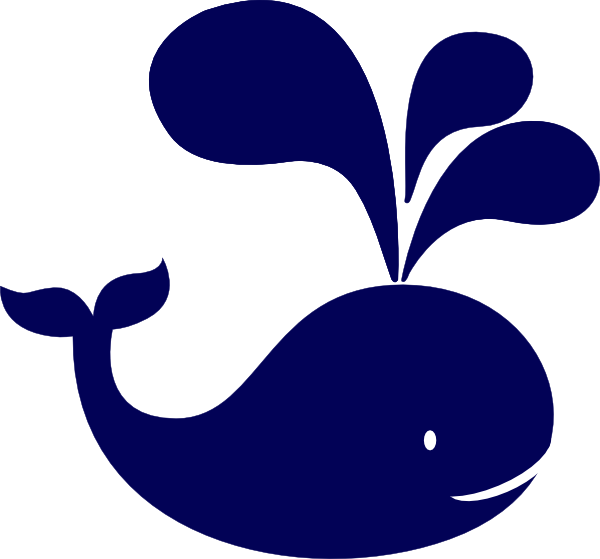 Navy clipart dark blue. Whale clip art at