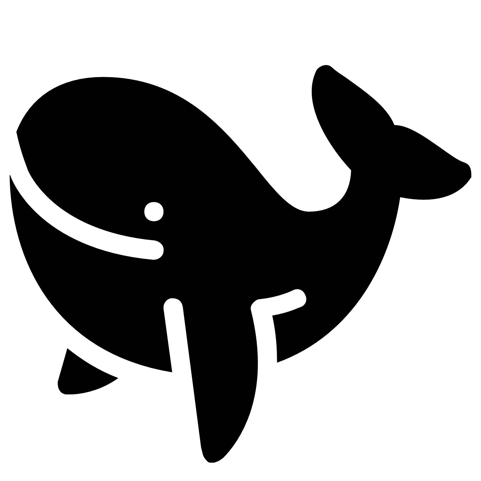 clipart whale easy