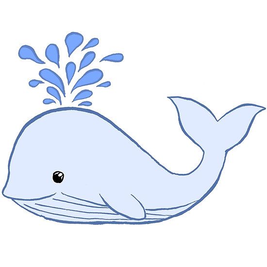 clipart whale easy cartoon