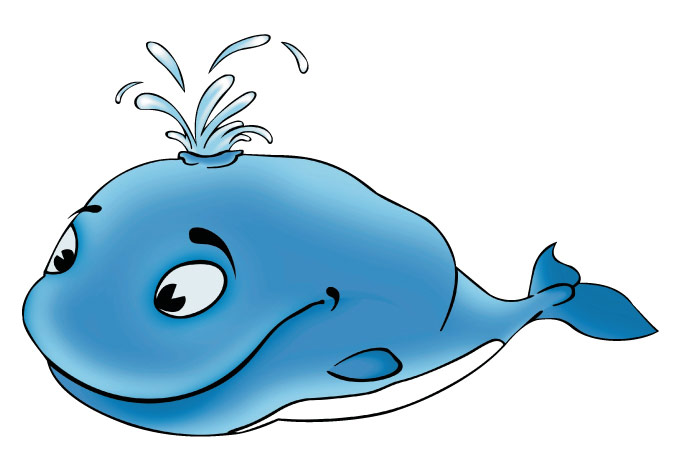 Free images for kids. Clipart whale kid