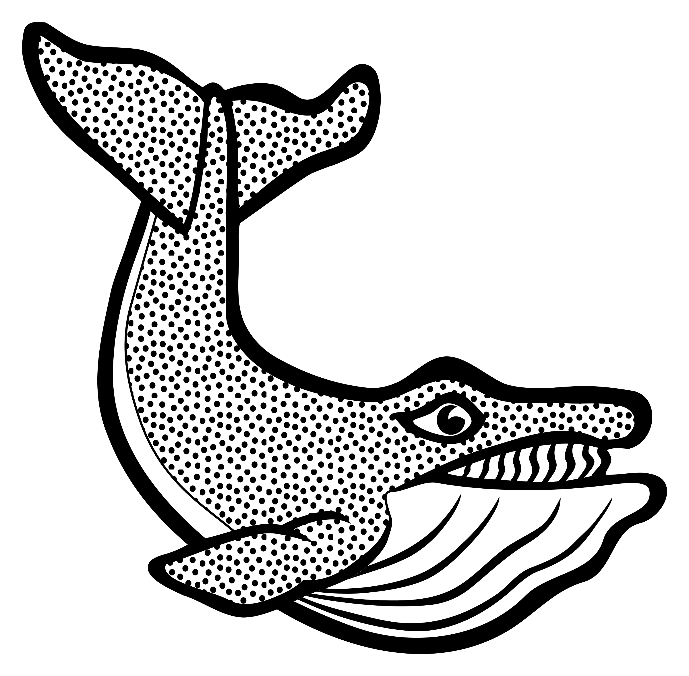 Lineart big image png. Clipart whale line art