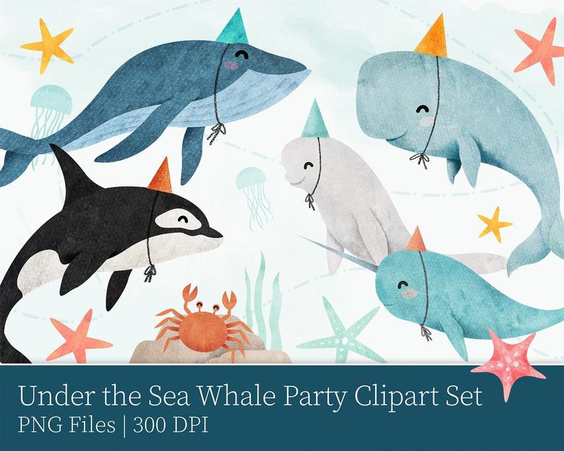 clipart whale nursery