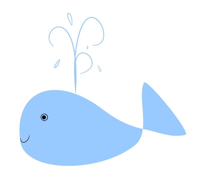 clipart whale singing