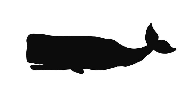 clipart whale stencil