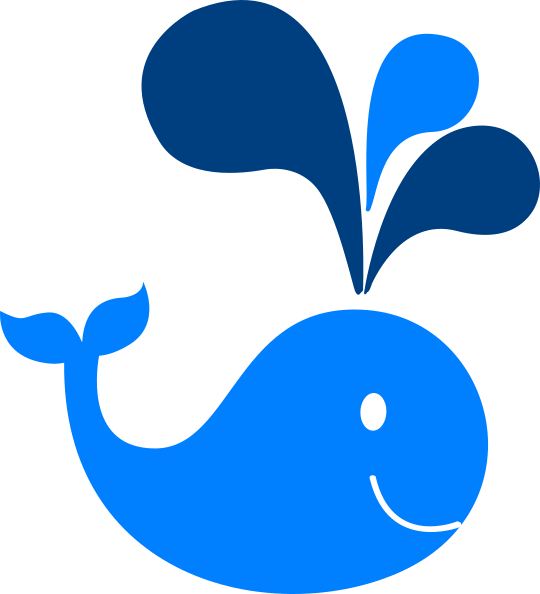 Spray clip art at. Clipart whale svg