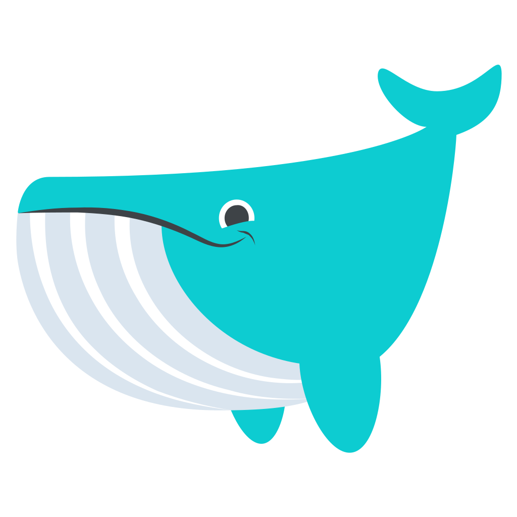 Clipart whale turquoise. File emojione f b