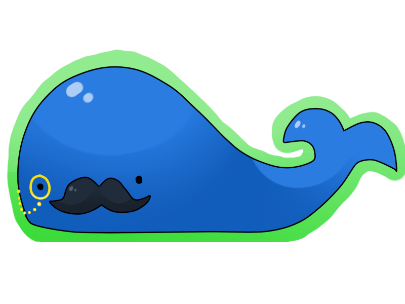 clipart whale turquoise