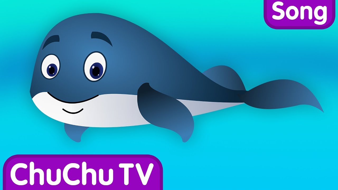 Clipart whale w word. Blue nursery rhyme chuchutv