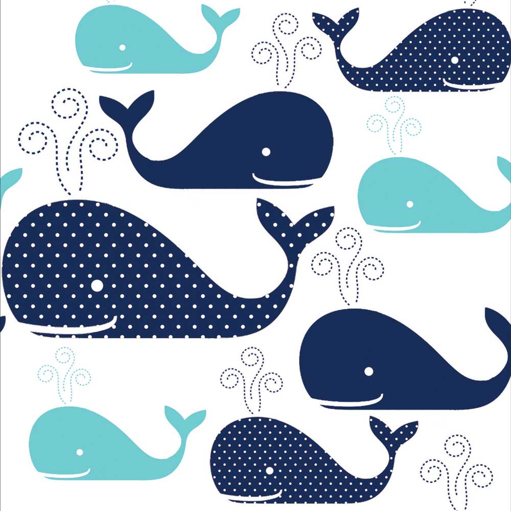 Whales beverage napkins under. Clipart whale whimsical