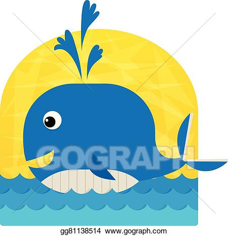 clipart whale yellow