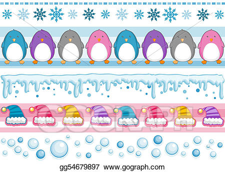 Clipart winter borders. Drawing gg gograph 
