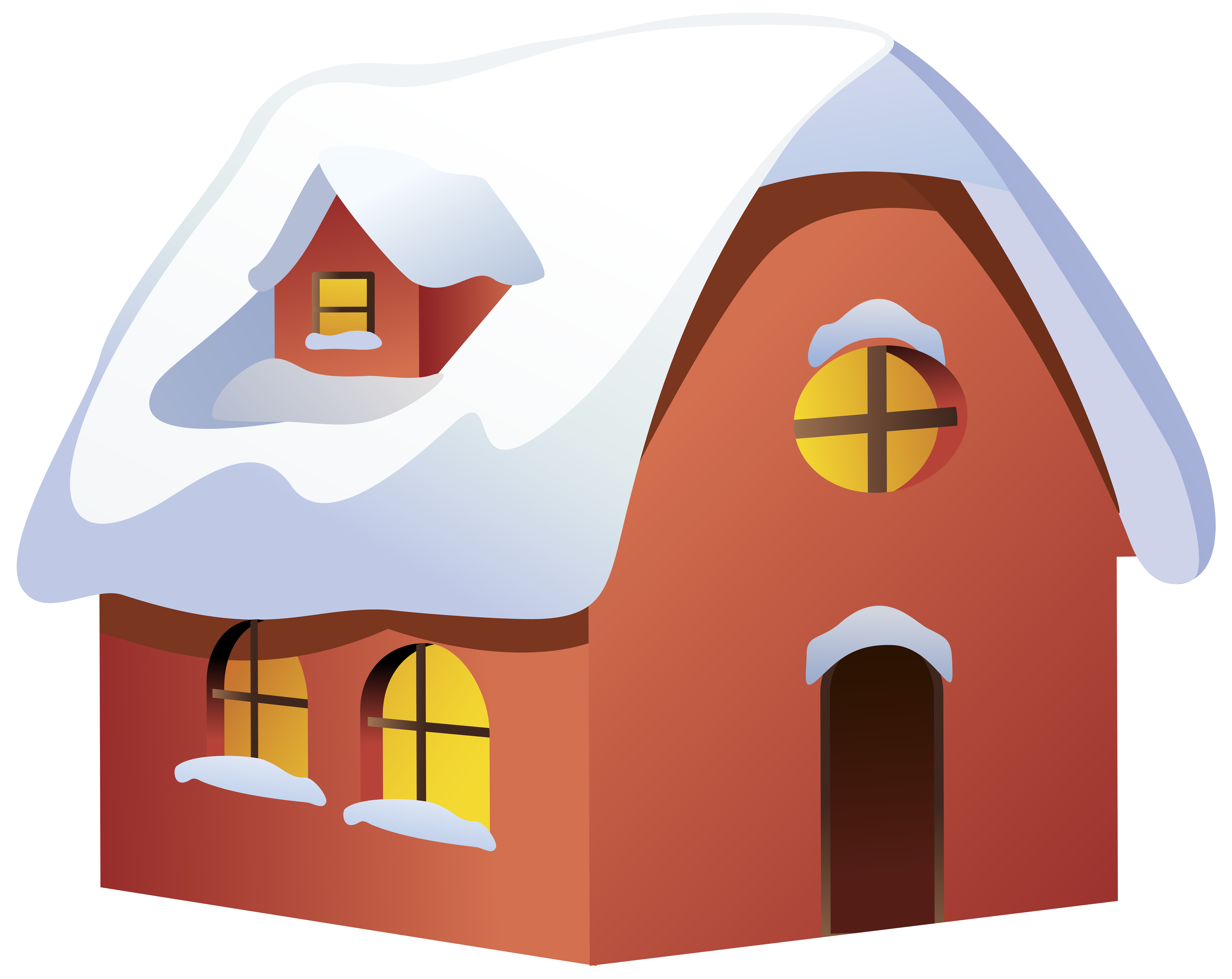 Winter house transparent png. Doghouse clipart red