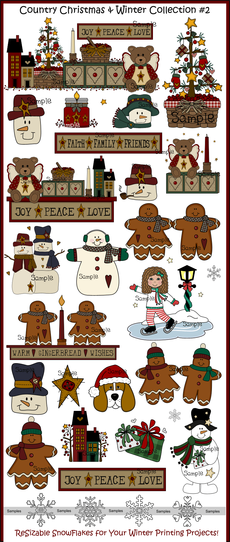 Winter clipart country. Christmas and clip art