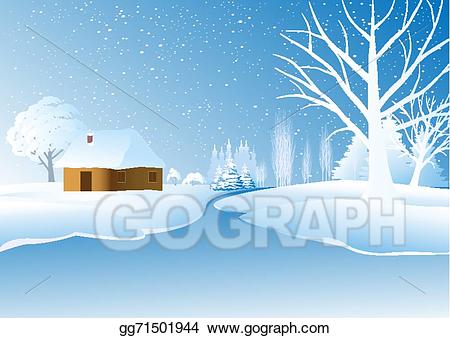 clipart winter landscape