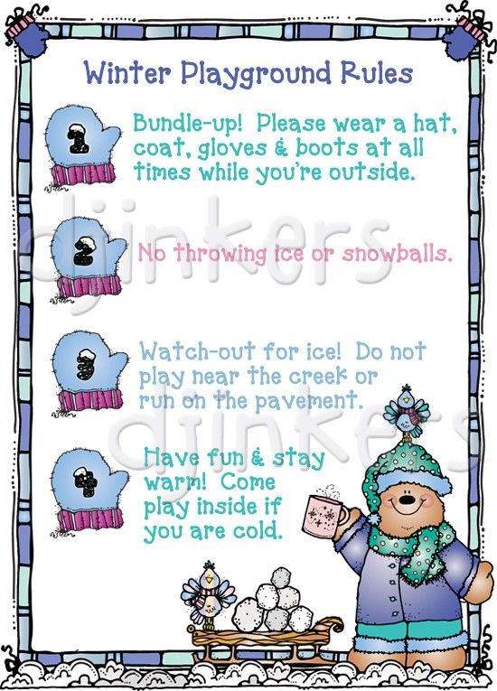 Winter clipart playground. Rules wonderful 