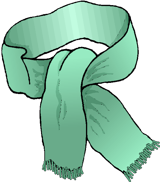clipart winter scarf