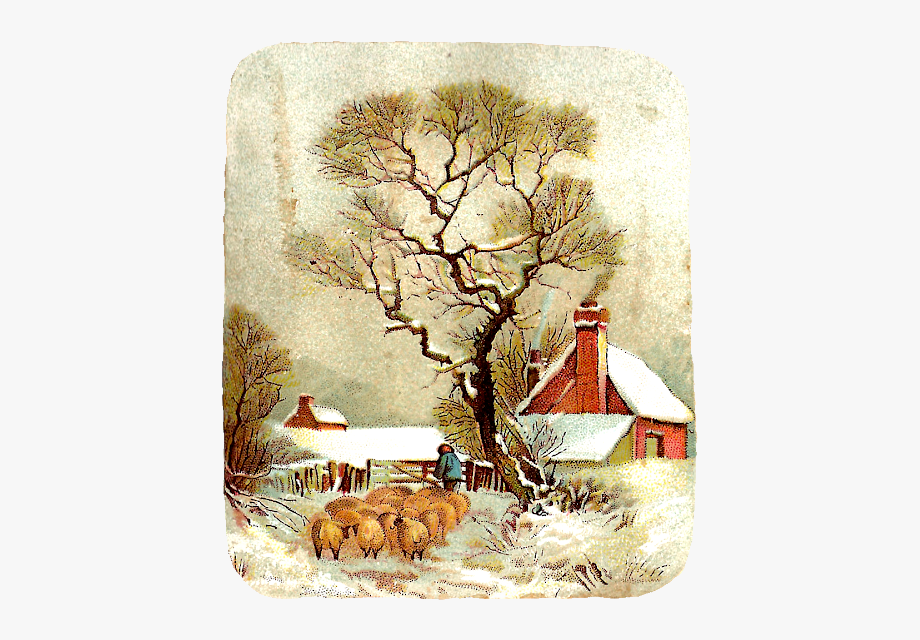 winter clipart victorian
