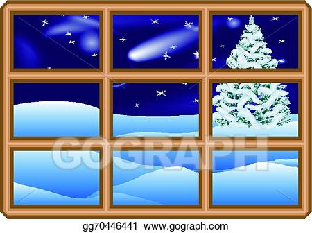 clipart winter window