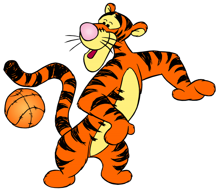 Clipart winter winnie the pooh. Tigger with ball png