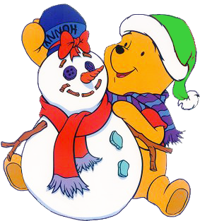 And friends . Clipart winter winnie the pooh