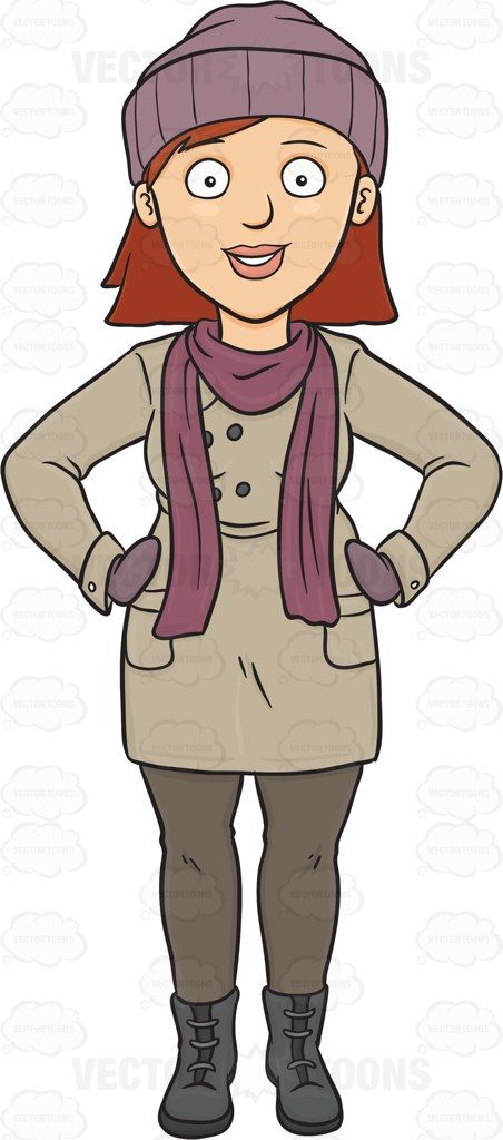 Clipart winter woman. Karen s in clothes