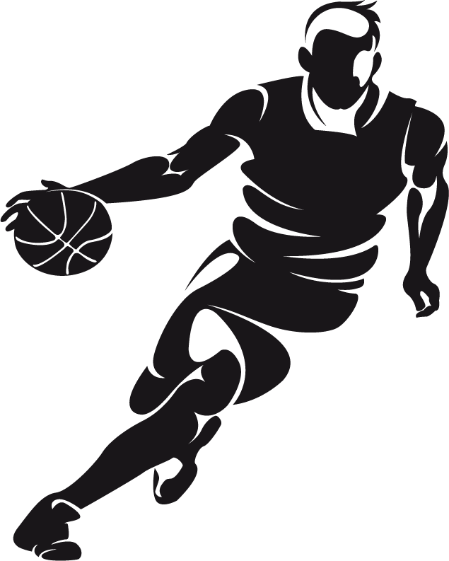 Dribbling clip art players. Clipart woman basketball player