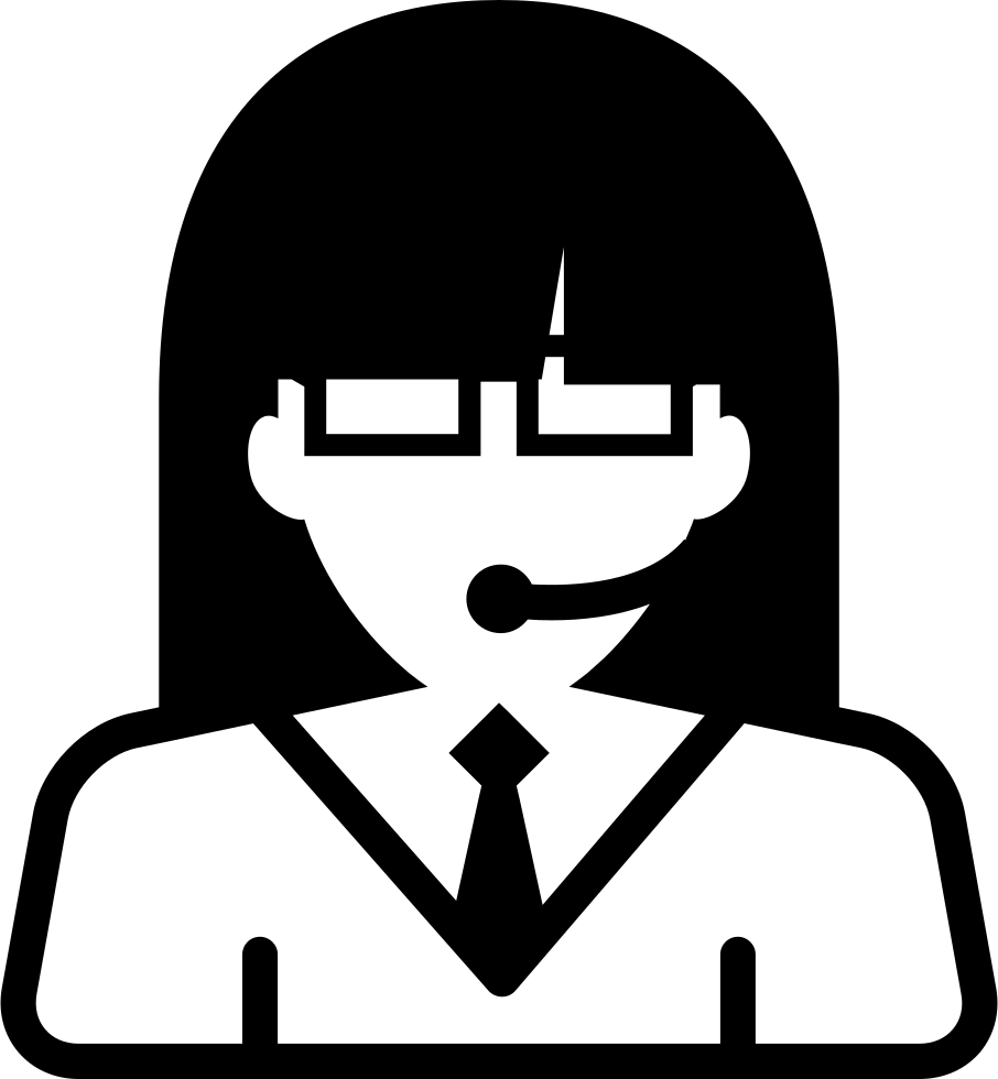 clipart woman call center