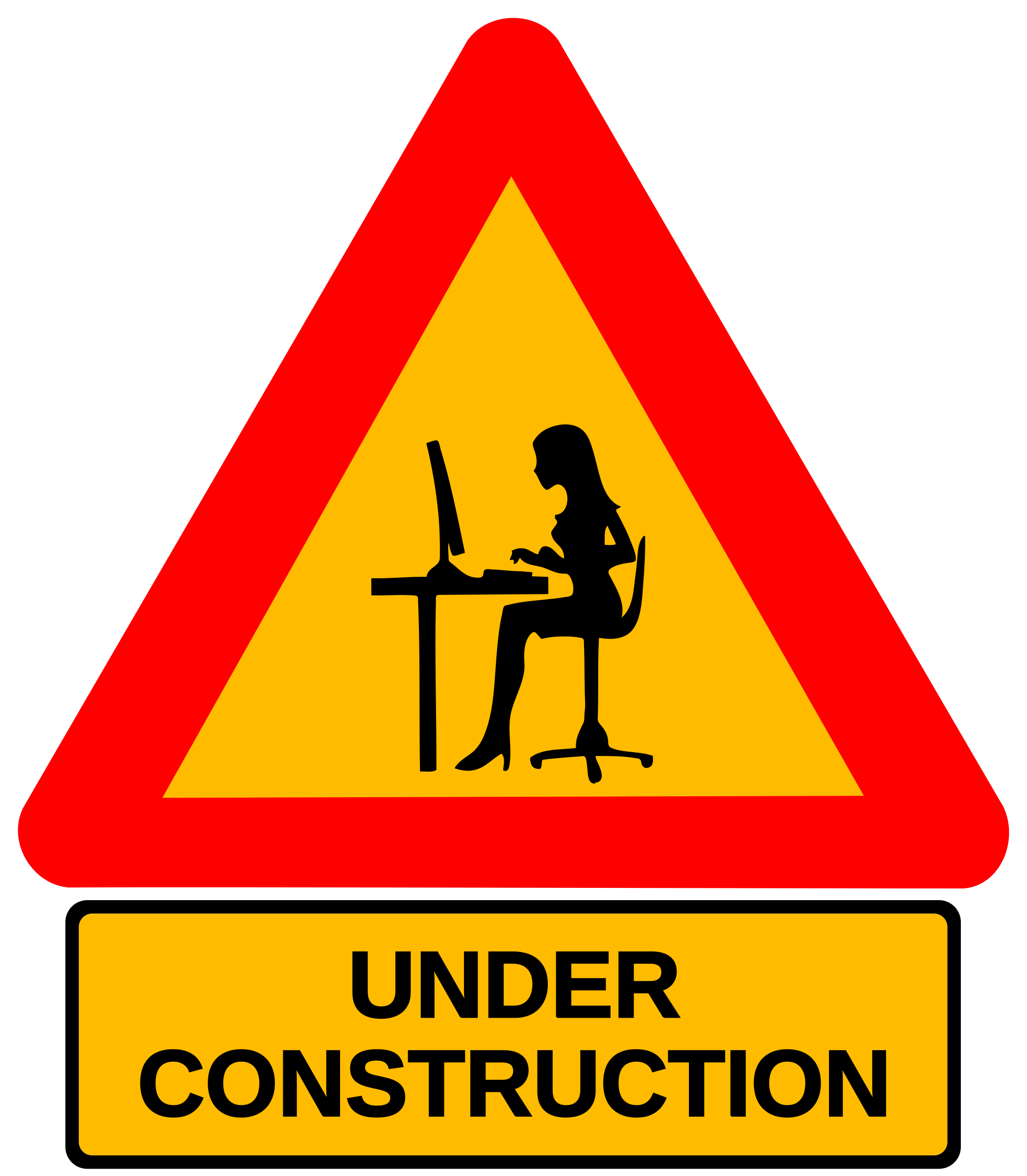 clipart woman construction