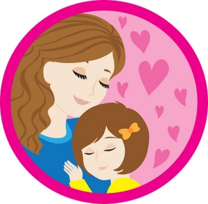 clipart woman daughter