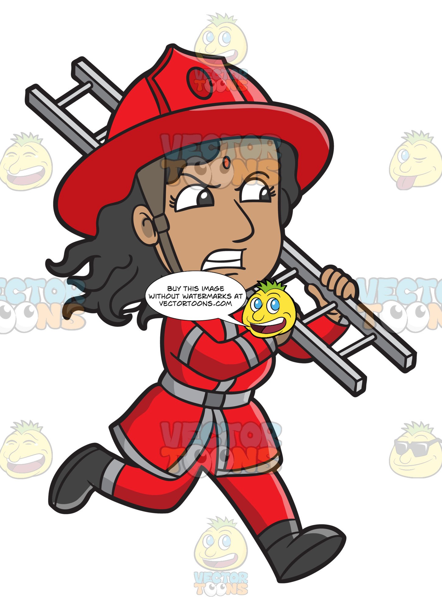 firefighter clipart female firefighter
