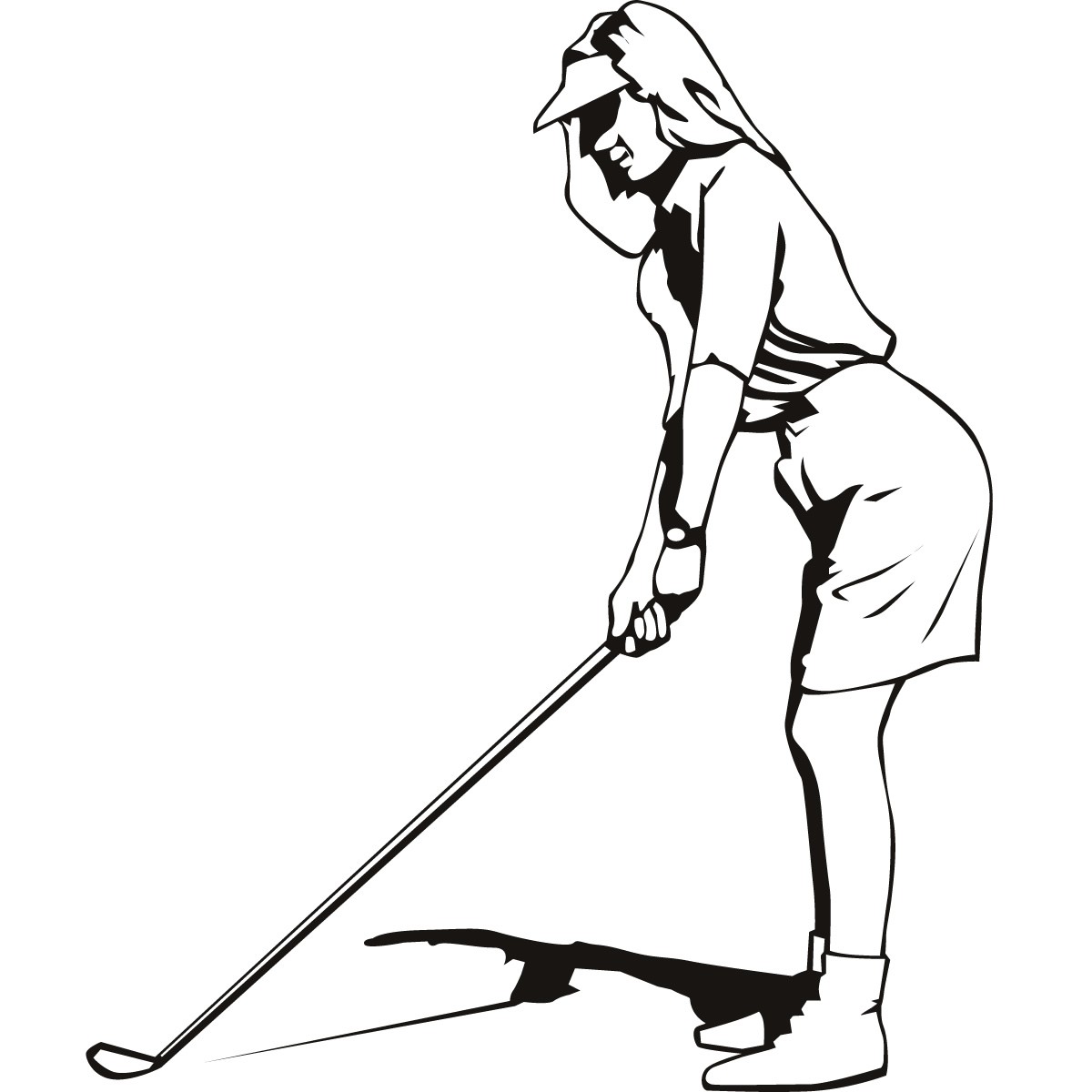 Free cliparts download clip. Golf clipart female golfer