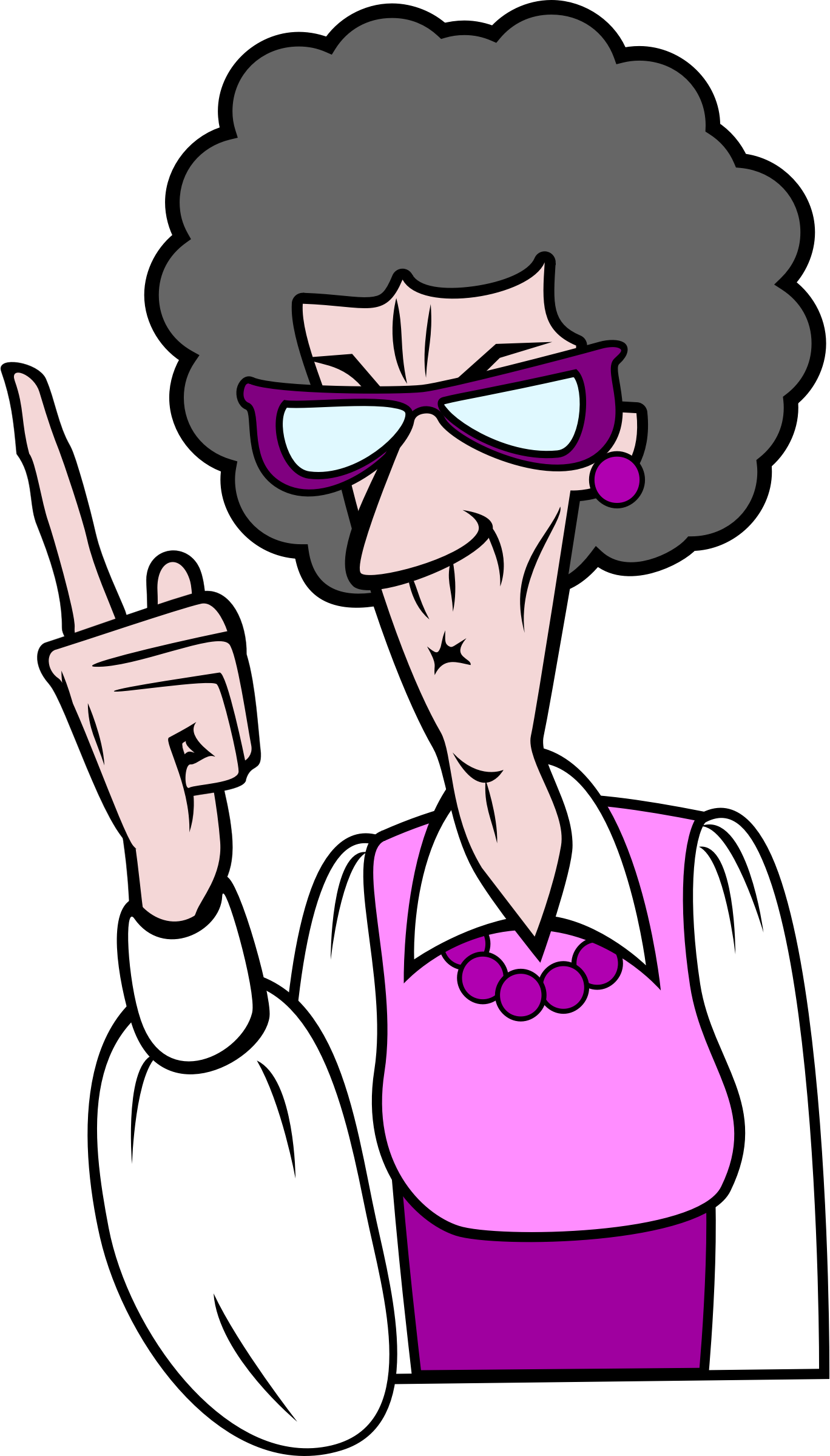 lady clipart older