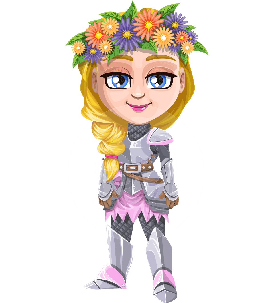 clipart woman knight
