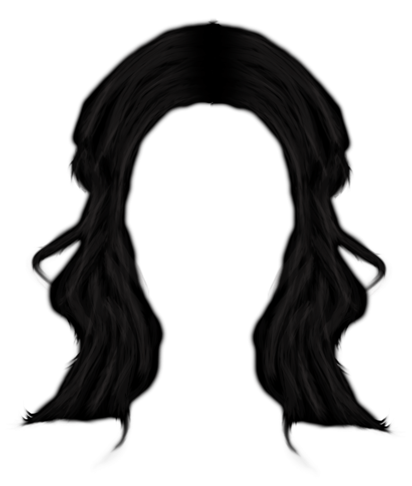clipart woman long hair