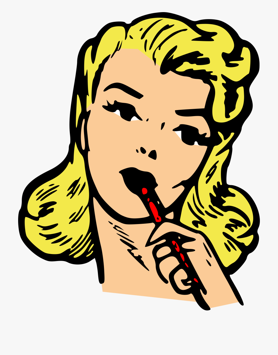 clipart woman mouth