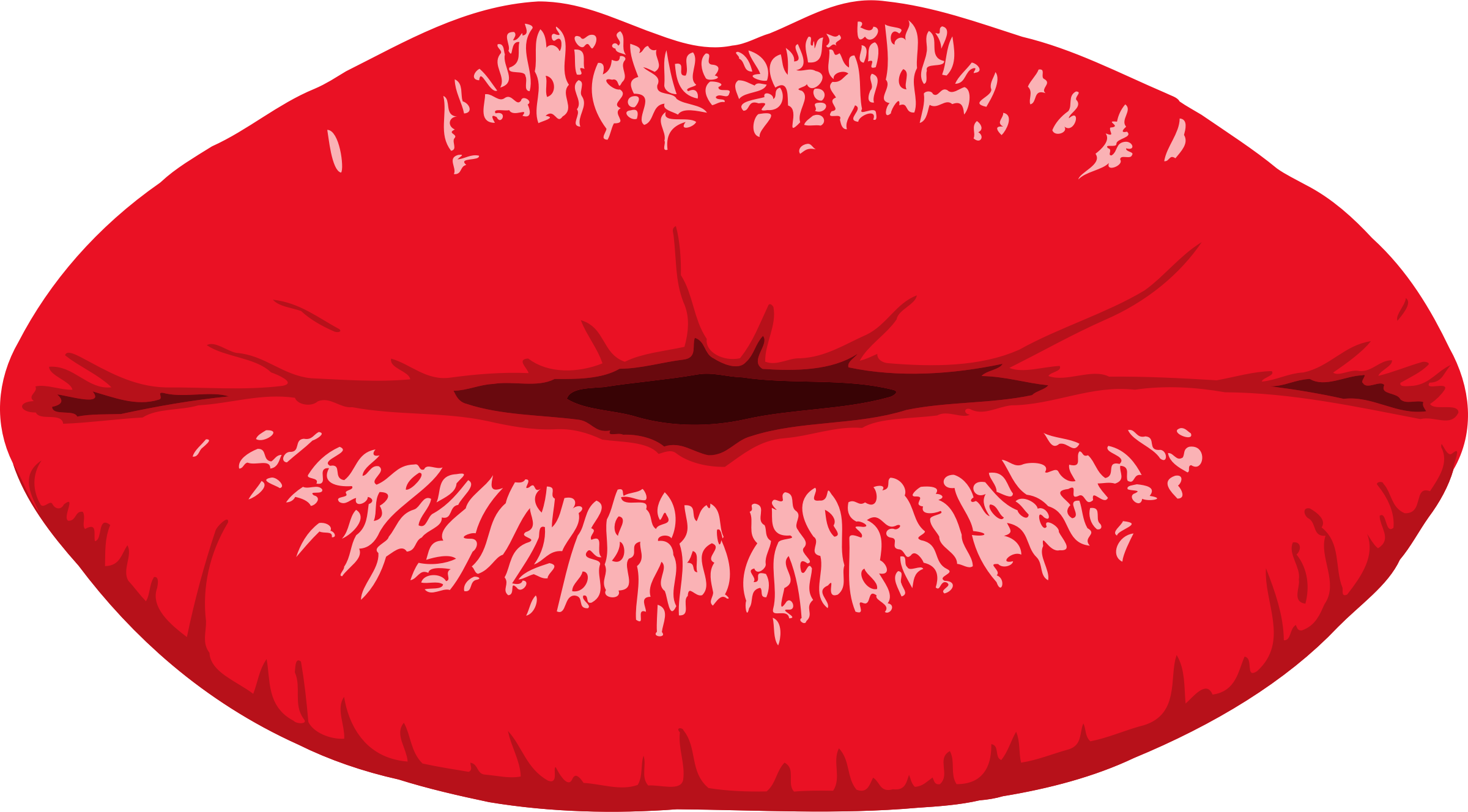 orange clipart lips