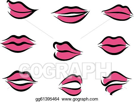 lip clipart lip style