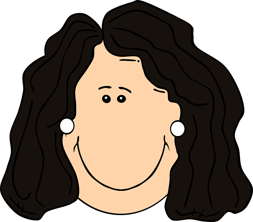 clipart woman nose
