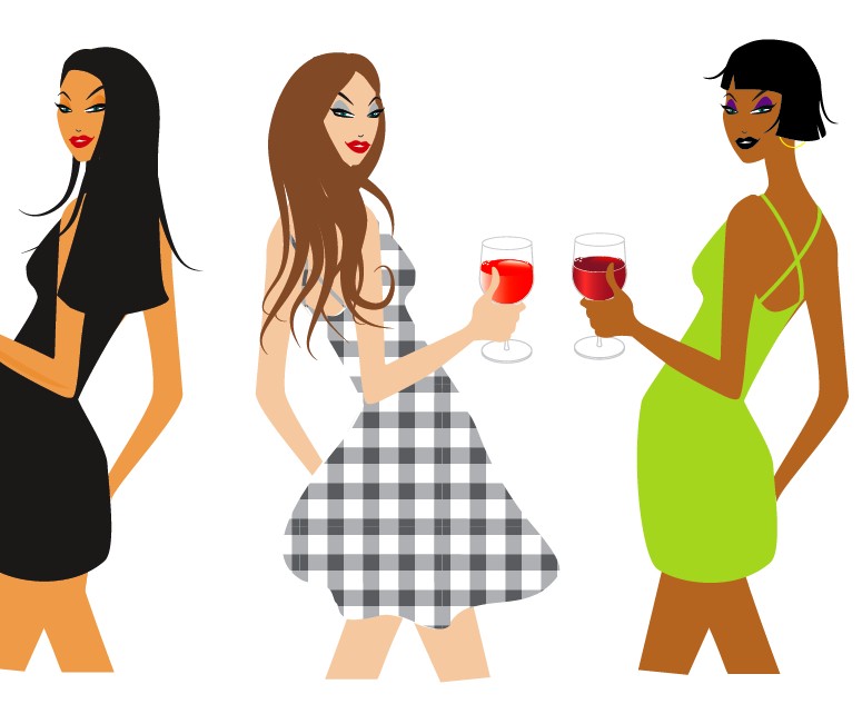 party clipart woman