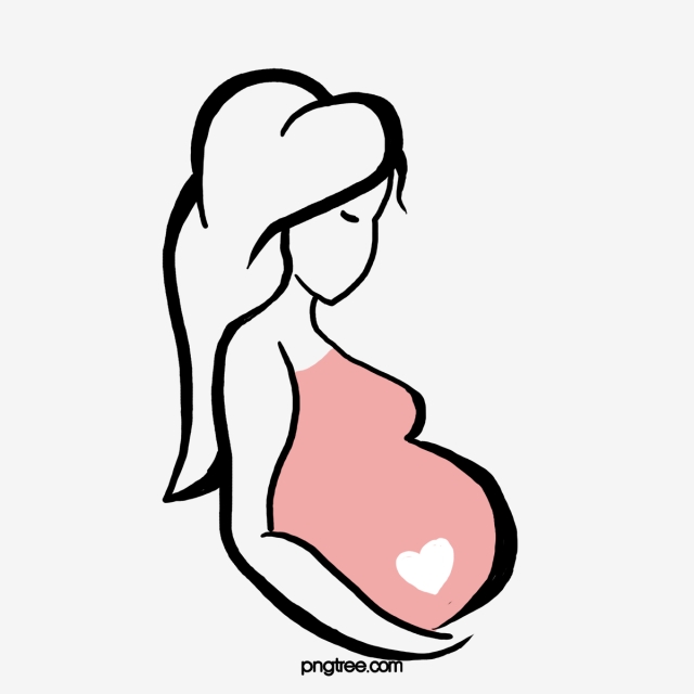 Pregnancy clipart side view. Pregnant woman cartoon png