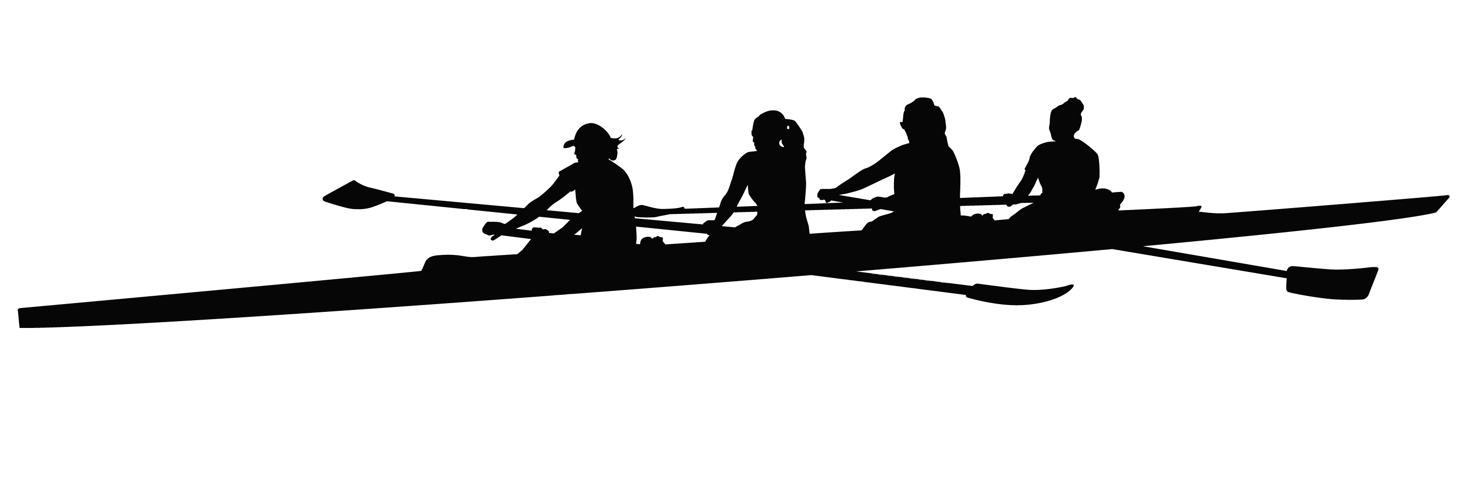 Clipart woman rowing. Silhouette at getdrawings com